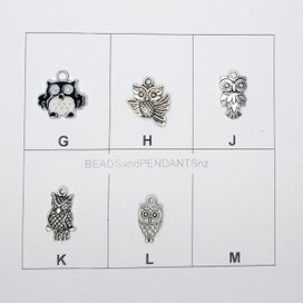 Listing 3 of 3 for BIRD CHARMS Humming Bird, Bird, Owl (per bag)