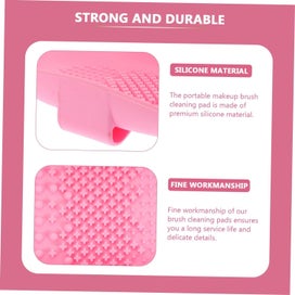 Listing 3 of 5 for Cleaning Tray Pink Cleaning Gloves Brush Cleaning Mat Cleaning Scrubber Makeu