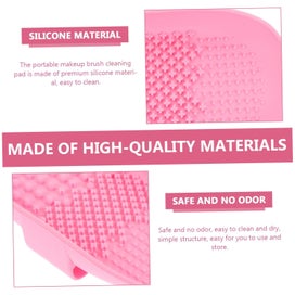 Listing 4 of 5 for Cleaning Tray Pink Cleaning Gloves Brush Cleaning Mat Cleaning Scrubber Makeu