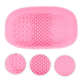 Listing 5 of 5 for Cleaning Tray Pink Cleaning Gloves Brush Cleaning Mat Cleaning Scrubber Makeu