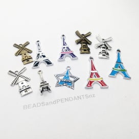 Listing 1 of 3 for LANDMARK CHARMS Eiffel Tower, Windmill ( per bag)