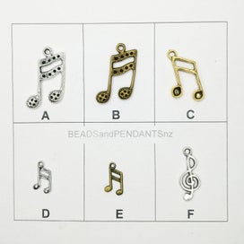 Listing 2 of 4 for MUSIC CHARMS Notes & Instruments (per bag)