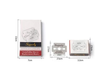 Listing 6 of 8 for 100pcs Steel Pedicure Blades Dead Skin Scraper Foot Care