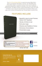 Listing 2 of 7 for KJV, Gift and Award Bible, Leather-Look, Green, Red Letter Edition