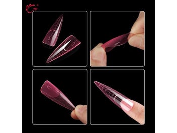 Listing 7 of 9 for 150pcs/box Dual Form Stiletto Acrylic Extension Gel Nail Molds