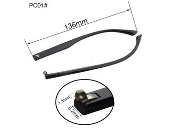 Listing 5 of 10 for 10 Pairs Spring Hinge PC Glasses Temple Rod Replacement