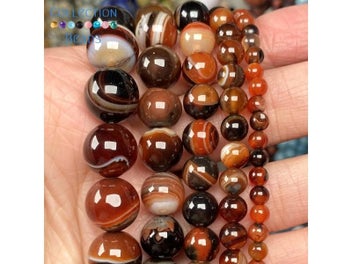 Listing 5 of 9 for Natural Red Agate Beads 4-12MM For Jewelry Making DIY Accessories