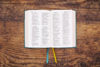 Listing 6 of 7 for NASB, Personal Size Bible, Large Print, Leathersoft, Teal, Red Letter