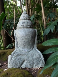 Listing 7 of 8 for $1 RESERVE BUDDHA HEAD STATUE 610mm HAND CARVED STONE WAS $1095 NOW $1 RESERVE