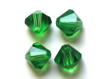 Listing 4 of 10 for 200pcs Shiny Bicone Glass Spacer Beads For Jewelry Making
