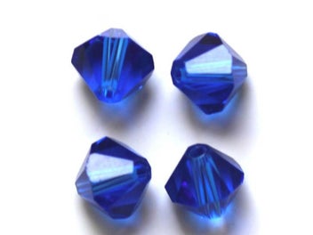 Listing 6 of 10 for 200pcs Shiny Bicone Glass Spacer Beads For Jewelry Making
