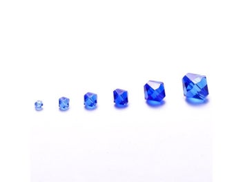 Listing 7 of 10 for 200pcs Shiny Bicone Glass Spacer Beads For Jewelry Making
