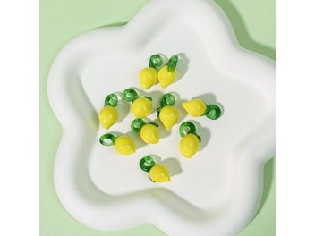 Listing 1 of 10 for 10Pc DIY Fruit Glass Beads Kit - Cherry Lemon Shaped For Jewelry