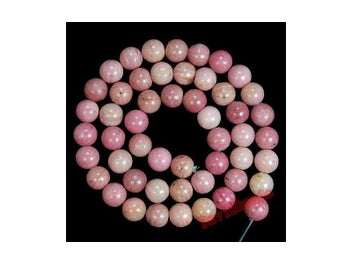 Listing 6 of 9 for Natural Red Rhodonite Beads 4 6 8 10 12mm Pick Size