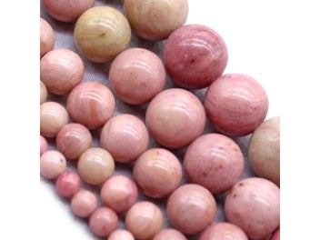 Listing 4 of 9 for Natural Rhodochrosite Beads 4mm-12mm For Jewelry Making