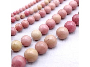 Listing 6 of 9 for Natural Rhodochrosite Beads 4mm-12mm For Jewelry Making