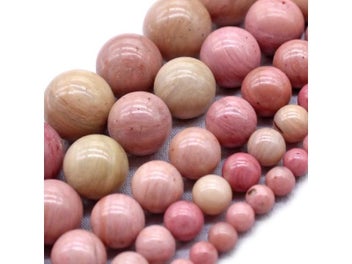 Listing 7 of 9 for Natural Rhodochrosite Beads 4mm-12mm For Jewelry Making