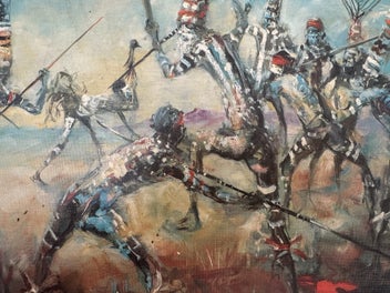 Listing 3 of 5 for Framed Print "Corroboree of the Emu" - Hugh Sawrey