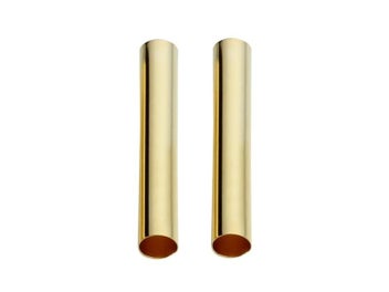 Listing 5 of 10 for 100pcs/lot Copper Metal Tube Beads For Jewelry Making