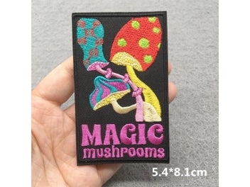 Listing 6 of 10 for Magic Mushroom Appliques For Clothing DIY Iron-on Patches