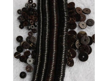 Listing 5 of 10 for 100pcs/lot Natural Wood Coconut Shell Beads For DIY Jewelry 6-12mm