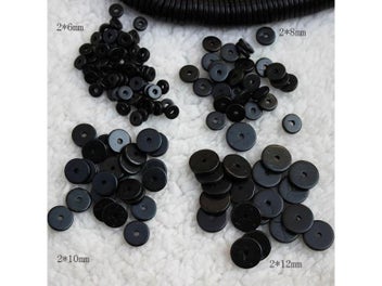 Listing 6 of 10 for 100pcs/lot Natural Wood Coconut Shell Beads For DIY Jewelry 6-12mm