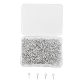 Listing 1 of 5 for 300 Pcs Multipurpose Eye Bolts Hook Screw Eye Nails Pin Bail for DIY Jewelry