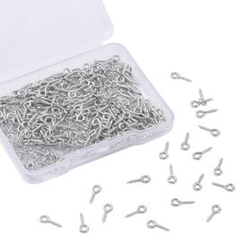 Listing 2 of 5 for 300 Pcs Multipurpose Eye Bolts Hook Screw Eye Nails Pin Bail for DIY Jewelry