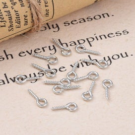 Listing 5 of 5 for 300 Pcs Multipurpose Eye Bolts Hook Screw Eye Nails Pin Bail for DIY Jewelry