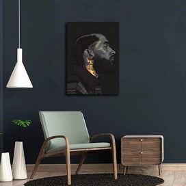 Listing 2 of 5 for Framed $1 RESERVE 1 Panel Canvas Art Print - Nipsey Hussle