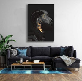 Listing 5 of 5 for Framed $1 RESERVE 1 Panel Canvas Art Print - Nipsey Hussle