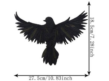 Listing 4 of 10 for 1Pc Peace Pigeon Embroidered Iron-on Patch For Biker Coat