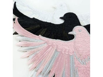 Listing 5 of 10 for 1Pc Peace Pigeon Embroidered Iron-on Patch For Biker Coat