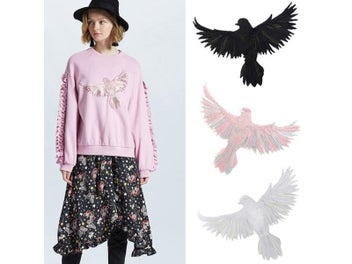 Listing 8 of 10 for 1Pc Peace Pigeon Embroidered Iron-on Patch For Biker Coat