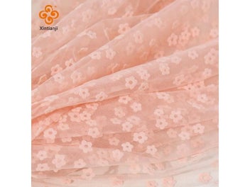 Listing 6 of 9 for Flocking Printed Nylon Fabric For Wedding Dress Sewing