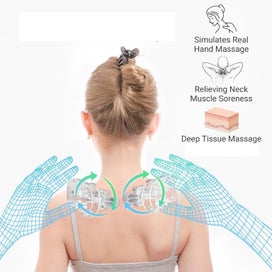 Listing 2 of 12 for Neck Massager Pillow, Rechargeable Shiatsu Massage Pillow Wireless Portable w