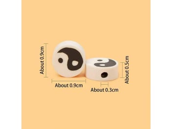 Listing 3 of 9 for 50pcs DIY Yin Yang Beaded Bracelet Necklace Accessories