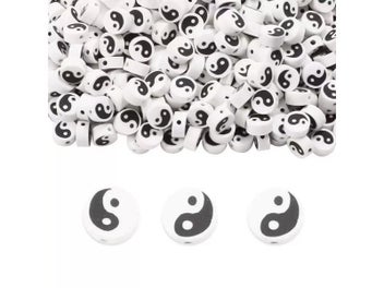 Listing 7 of 9 for 50pcs DIY Yin Yang Beaded Bracelet Necklace Accessories
