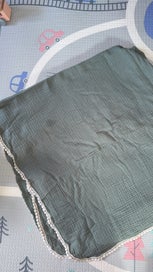 Listing 2 of 2 for Sage muslin wrap/blanket