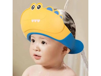 Listing 3 of 9 for Children Water Blocking Bath Cap For Eyes Ears Protection