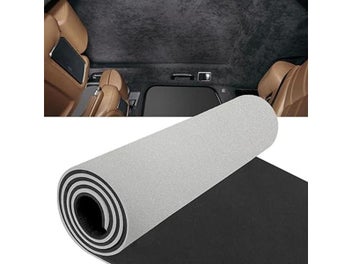 Listing 2 of 8 for Black Suede Headliner Fabric With Foam For Car Repair