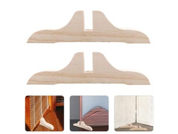 Listing 6 of 9 for 2pcs Fold Wooden Screen Base Room Divider Stand