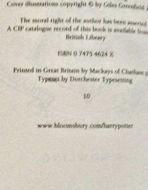 Listing 4 of 11 for Harry Potter, Goblet of Fire, 1st Ed, Ultra Rare Mackays of Chatham Hardcover.