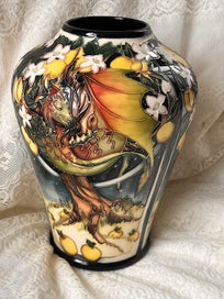 Listing 4 of 13 for Moorcroft Ladon Fantasy Dragon Vase, limited edition 4/20, signed Vicky Lovatt