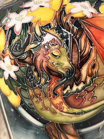 Listing 5 of 13 for Moorcroft Ladon Fantasy Dragon Vase, limited edition 4/20, signed Vicky Lovatt