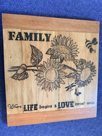 Listing 3 of 6 for Pyrography - wall art