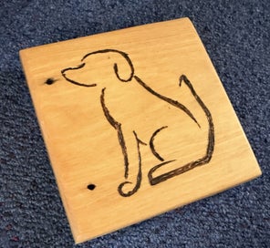 Listing 3 of 5 for Pyrography - coaster set