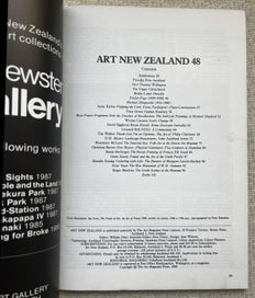 Listing 13 of 17 for Art New Zealand Issues 44–53 (1987–89) – McCahon Essay, Pristine, All Inserts
