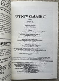 Listing 17 of 17 for Art New Zealand Issues 44–53 (1987–89) – McCahon Essay, Pristine, All Inserts