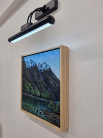 Listing 4 of 7 for Afterpay - Blue Sky Winter in Fiordland - Framed Landscape Painting - Caley Hall